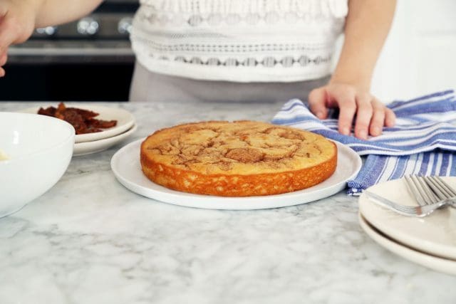 Maple Bacon Cinnamon Roll Cake