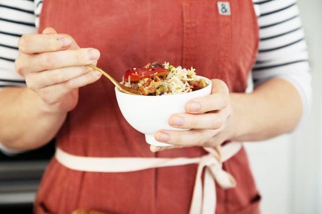 Pork Plum and Pistachio Rice Dish