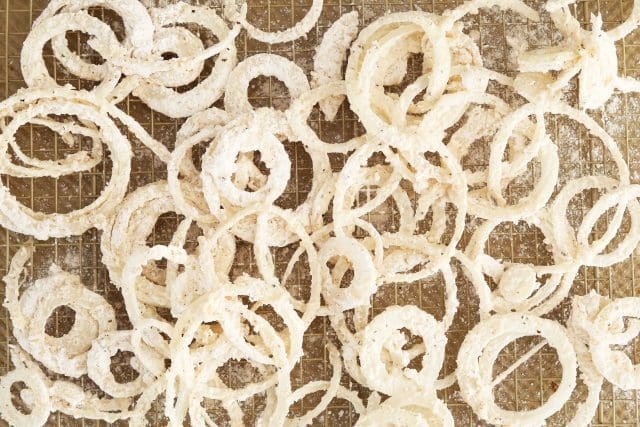Layered Sweet and Savory Mashed Potatoes with Fried Onions