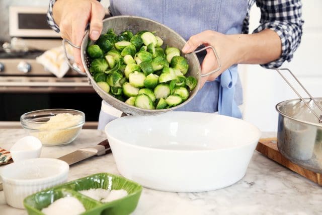 Creamy Smoked Gouda Brussels Sprouts