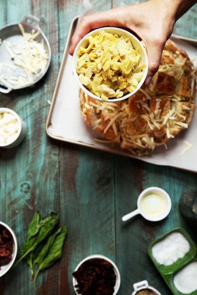 Mediterranean Pull Apart Bread