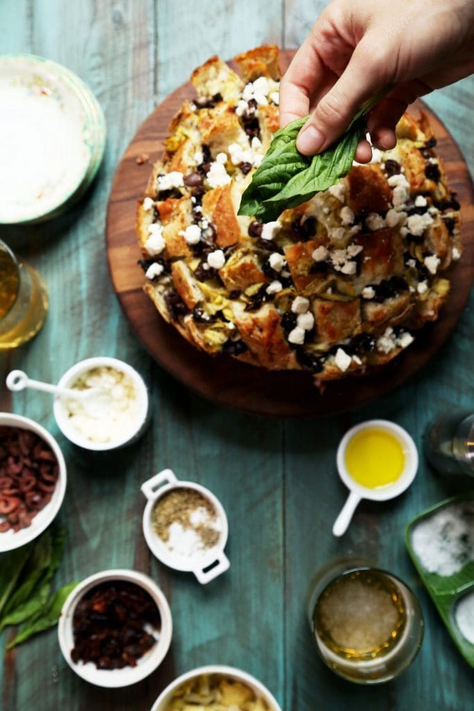 Mediterranean Pull Apart Bread
