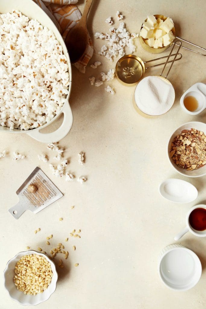 Buttery Eggnog-ish Candied Popcorn Balls