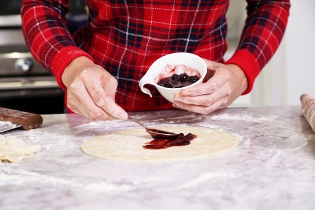 Fruit Cake Rugelach Cookies