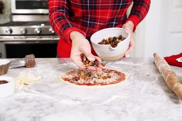 Fruit Cake Rugelach Cookies