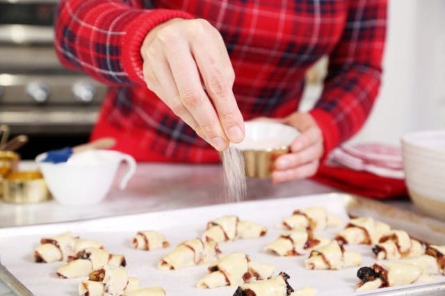 Fruit Cake Rugelach Cookies