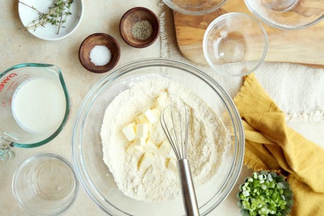 cold butter going into 