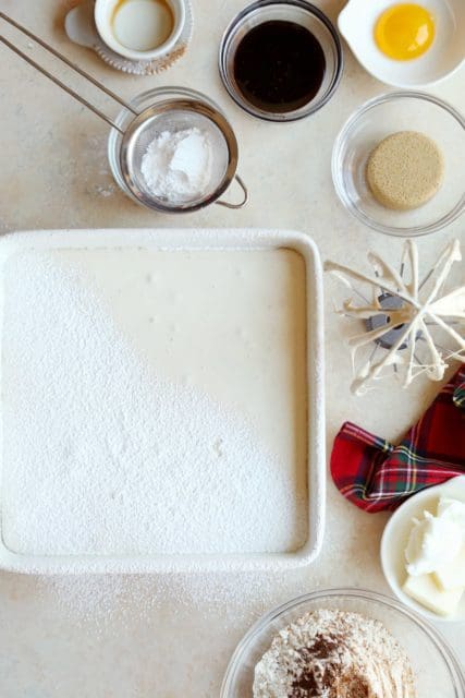 marshmallows cooling in pan