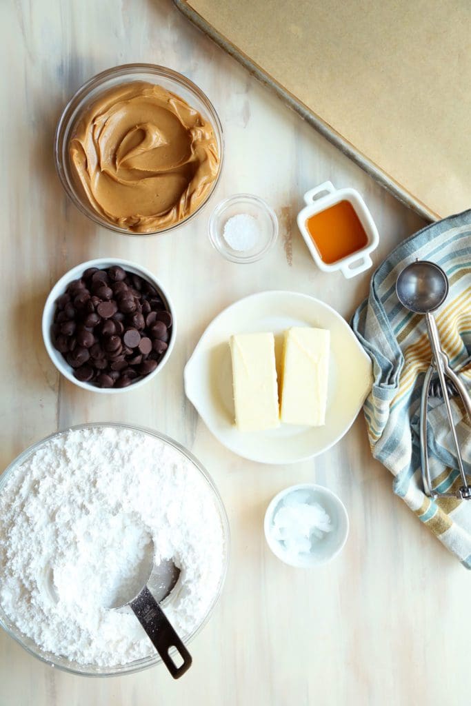 Ingredients for recipe in small bowls