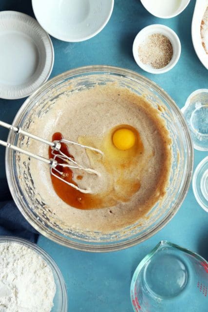 Eggs and vanilla extract for this Taylor Swift cookie recipe.