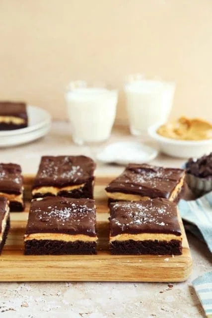 how to make better box brownies with chocolate and peanut butter