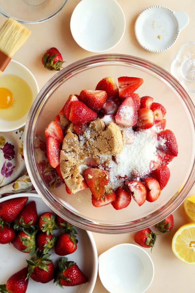 Strawberry pie ingredients