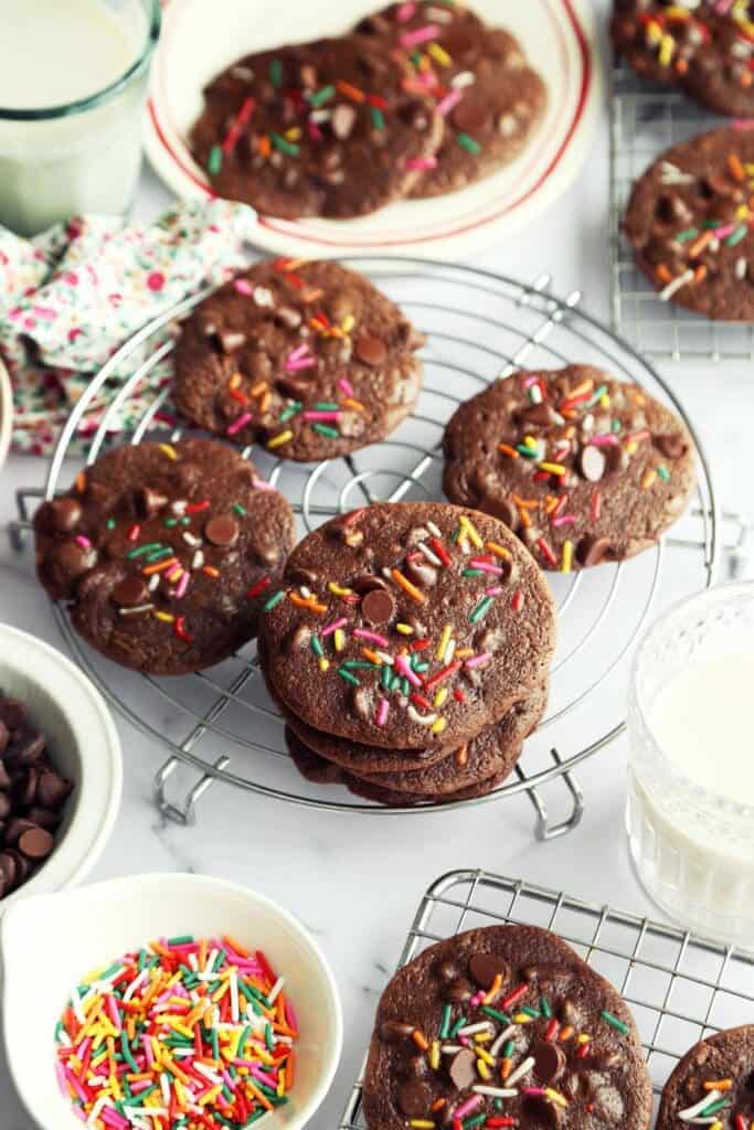Brownie cookies for after school.