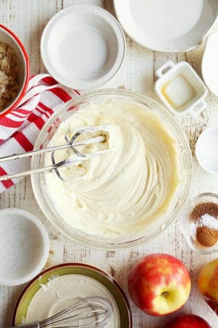 whipping cheesecake filling
