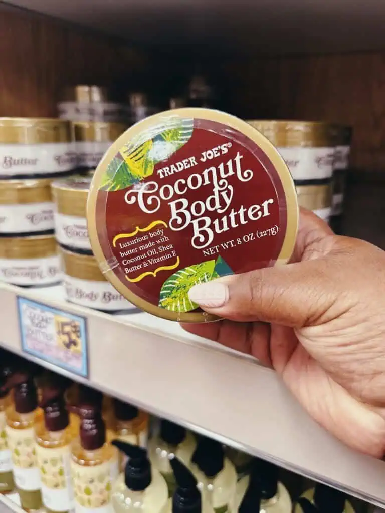 coconut body butter for trader joe's haul