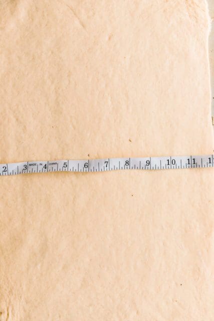 Measuring dough