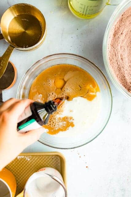 Finish with a big splash of vanilla extract.
