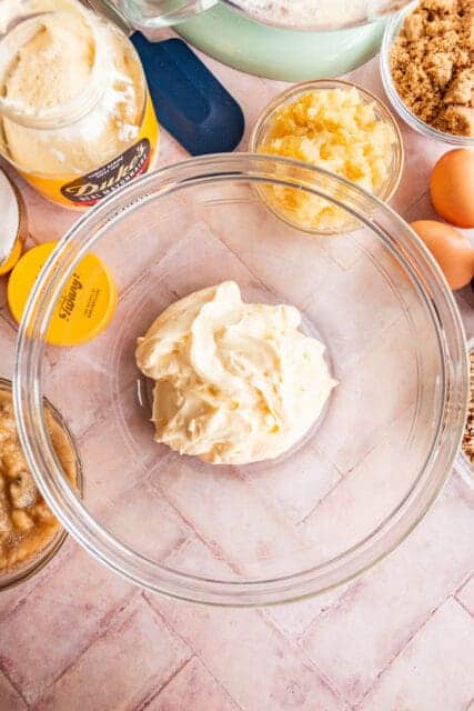 the secret ingredient to this hummingbird cake, Duke's Mayo!