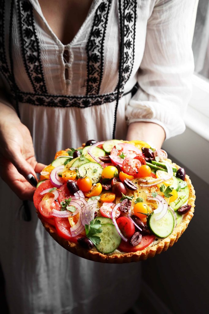 Mediterranean Feta and Fresh Tomato Tart