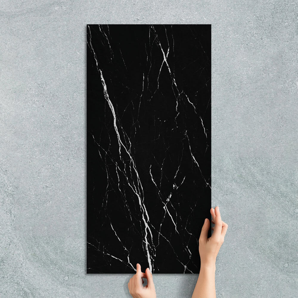 CALACATTA BLACK - MARBLE LOOK TILE