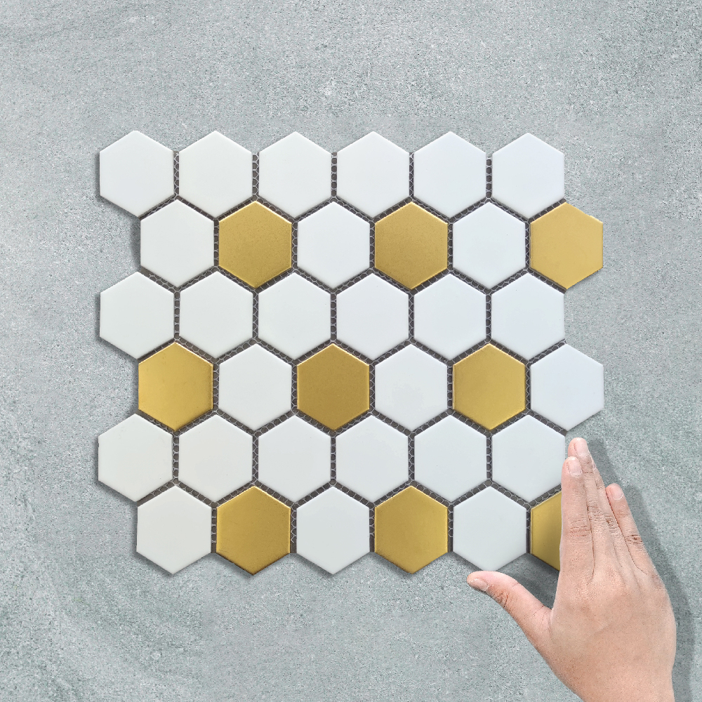 HEX MEDIUM WHITE GOLD - MOSAIC
