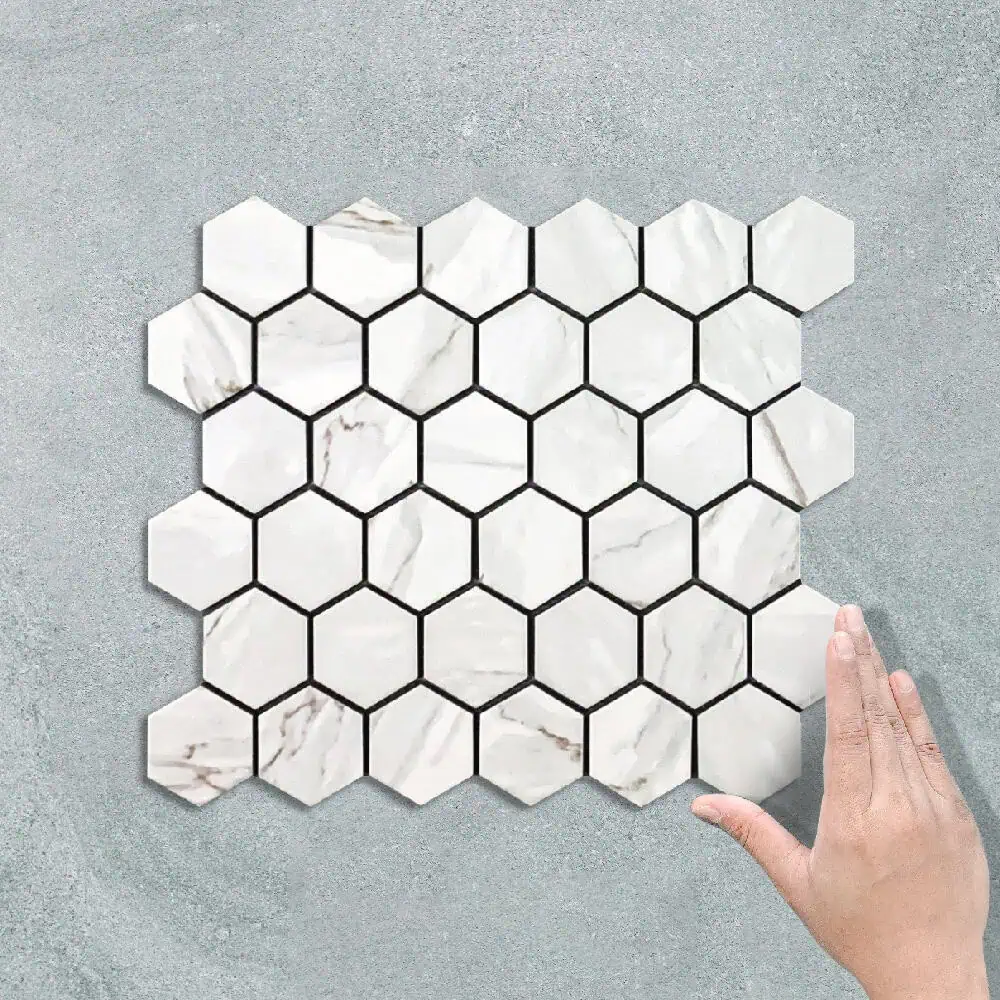 HEX MEDIUM CARRARA - MOSAIC