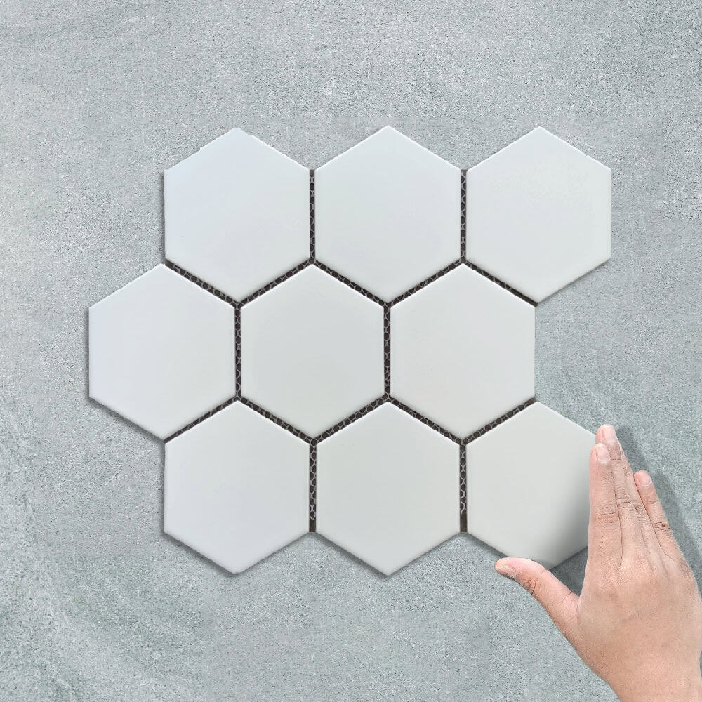HEXAGON WHITE - MOSAIC