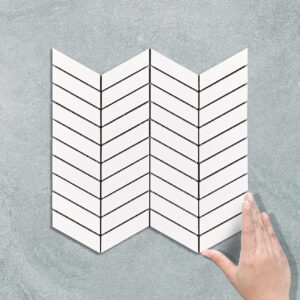 MINI CHEVRON WHITE - MOSAIC