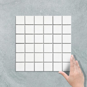 MINI SQUARE WHITE - MOSAIC