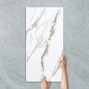 ABSTRACT GREY GOLD - MARBLE LOOK TILE