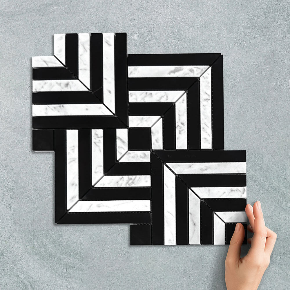 MAZE BLACK - MARBLE+ MOSAIC