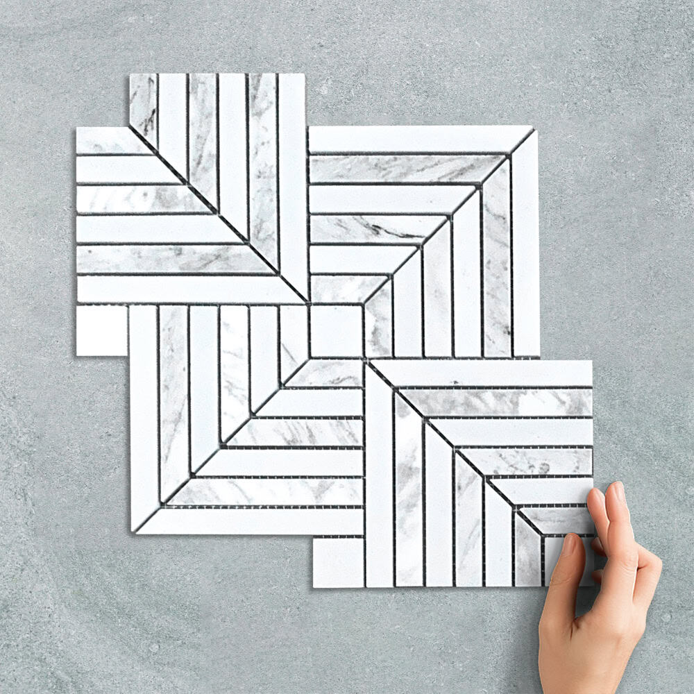 MAZE GREY - MARBLE+ MOSAIC