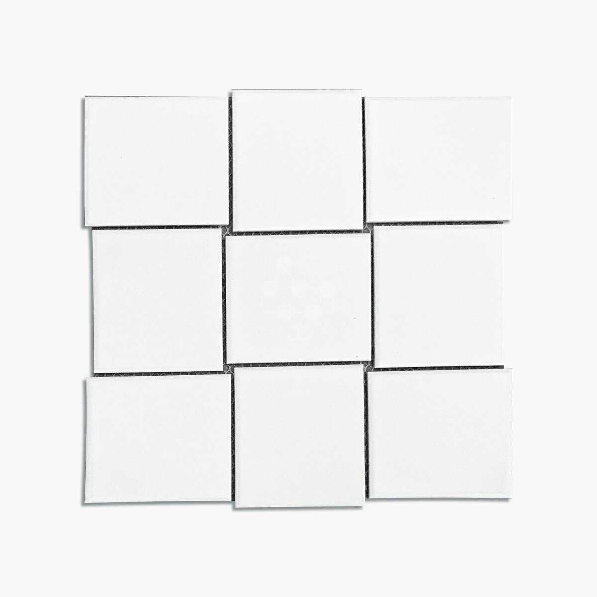 Hover image for BASKETWEAVE WHITE - MOSAIC
