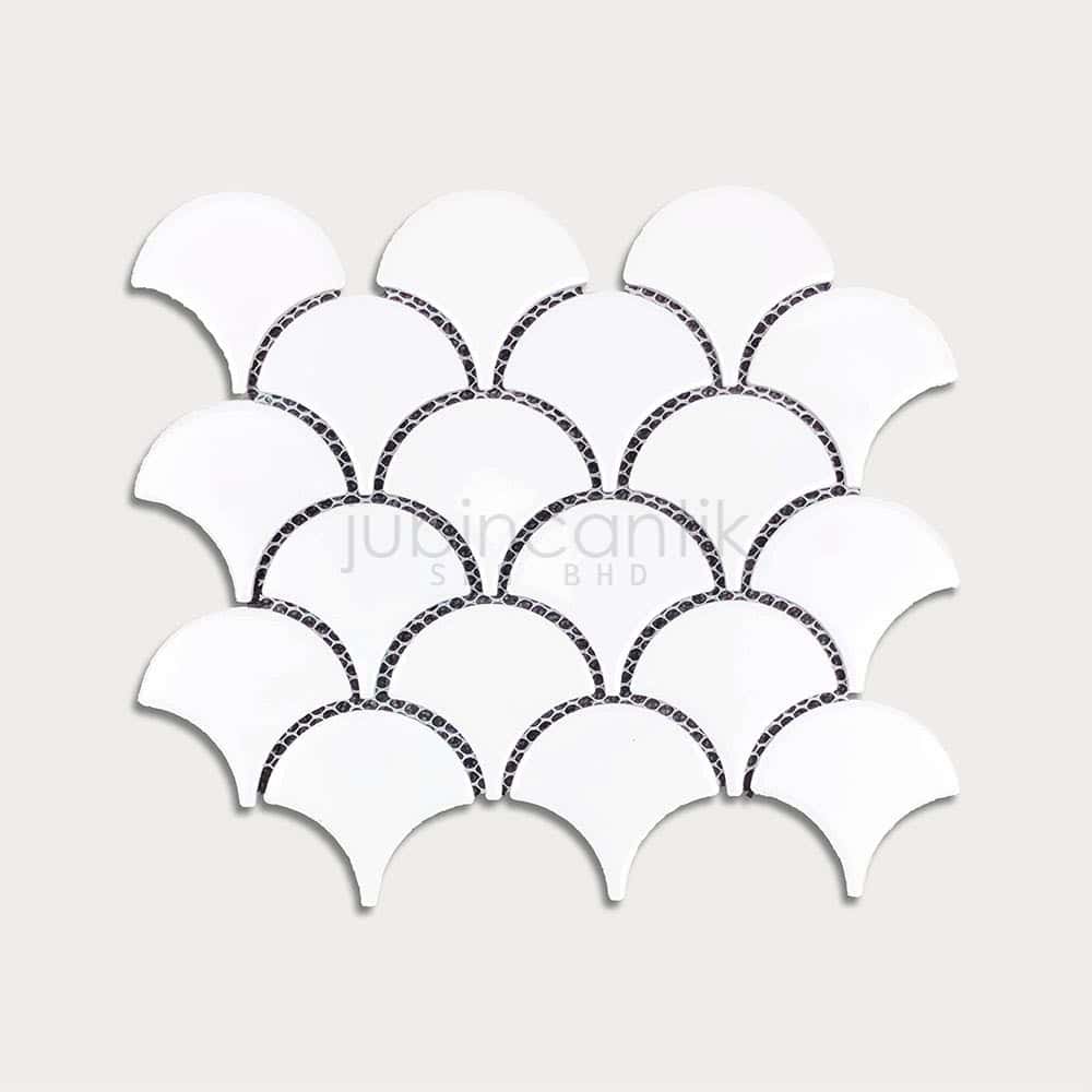Hover image for FISHSCALE WHITE - MOSAIC