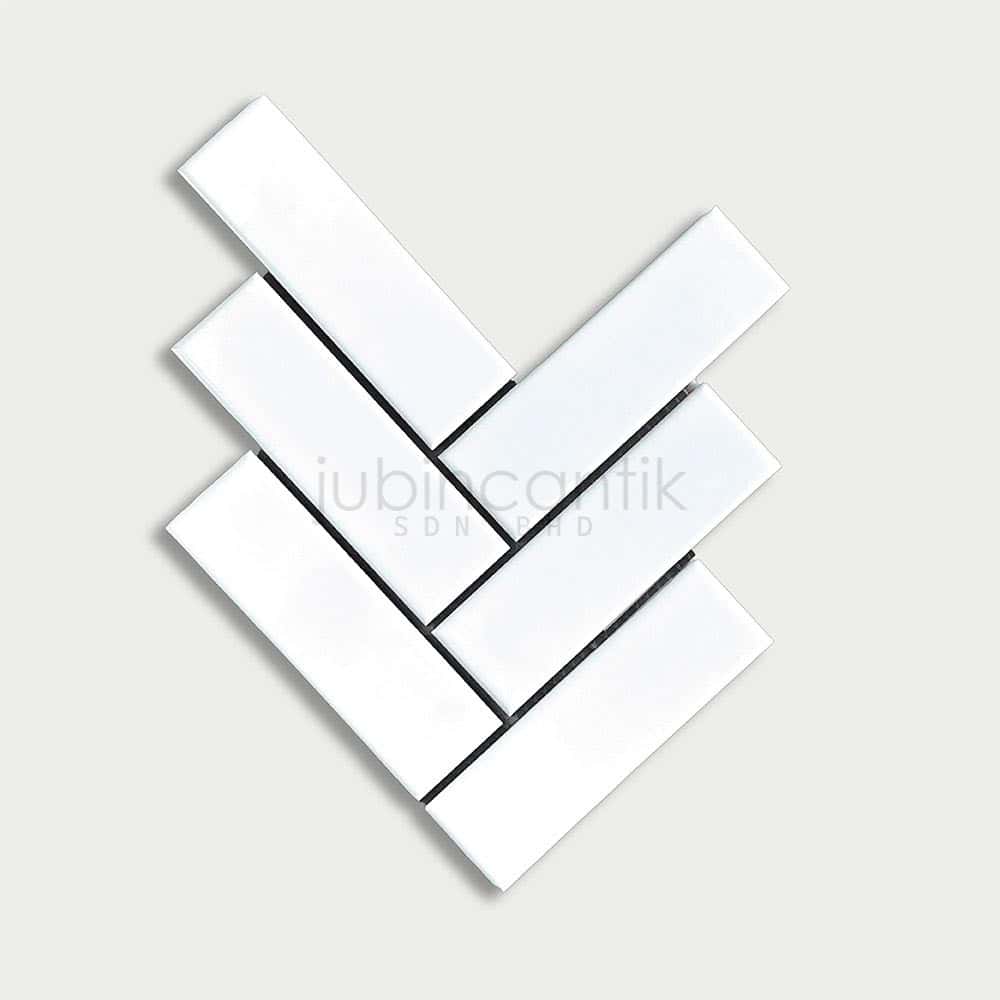 Hover image for HERRINGBONE XXL WHITE - MOSAIC