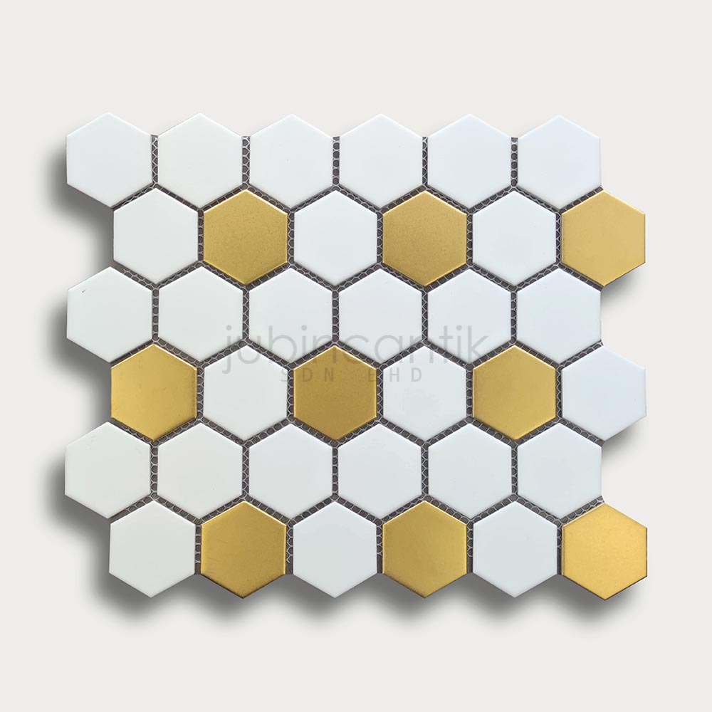 Hover image for HEX MEDIUM WHITE GOLD - MOSAIC