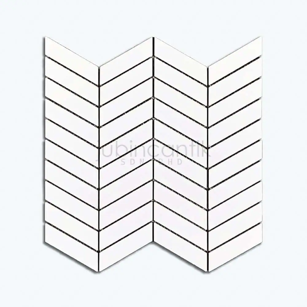 Hover image for MINI CHEVRON WHITE - MOSAIC