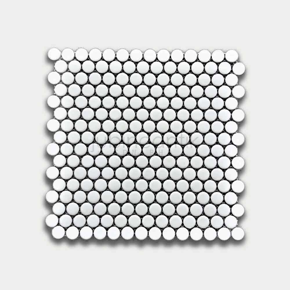 Hover image for PENNY ROUND WHITE - MOSAIC