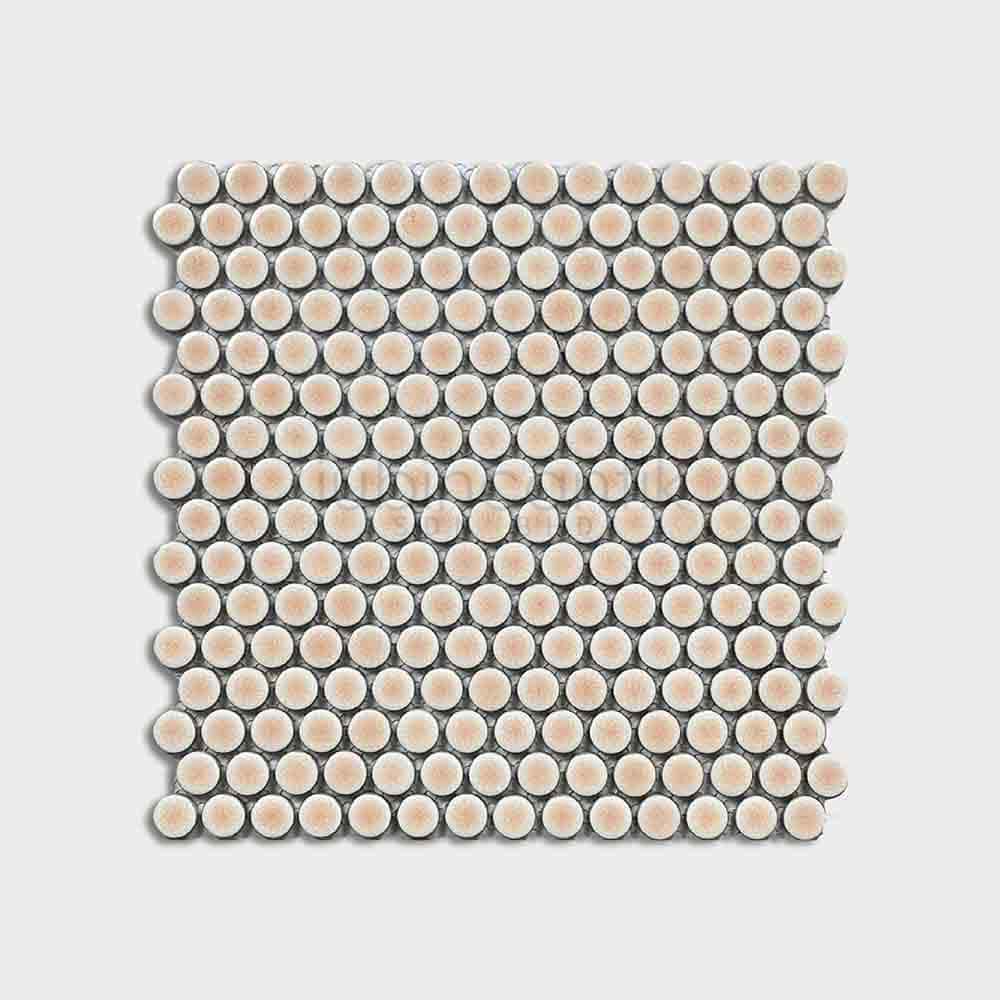 Hover image for PENNY ROUND PEACH - MOSAIC