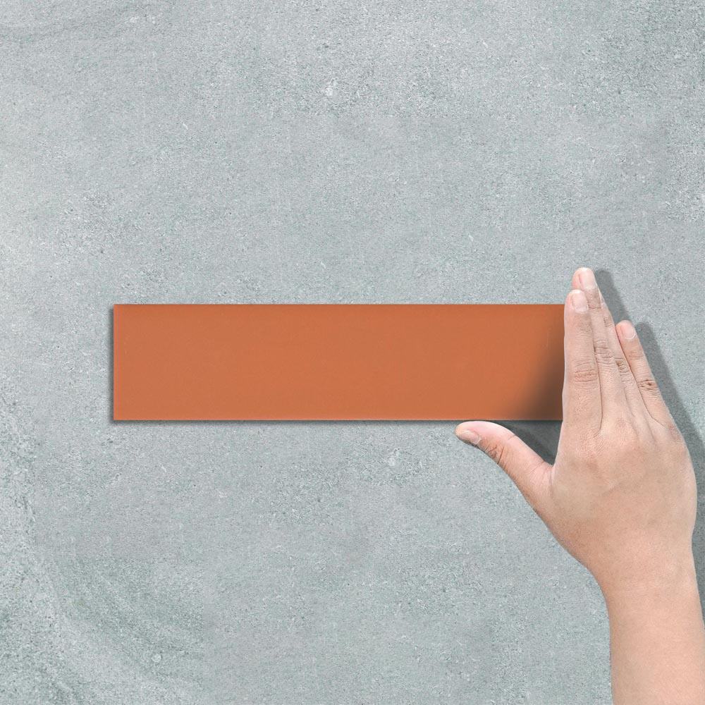 SKINNY RED TERRA - SUBWAY TILE