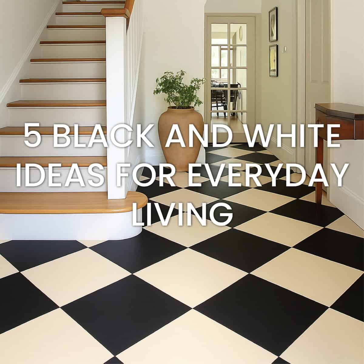 5 Black and White Tile Ideas for Everyday Living
