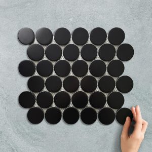 PENNY ROUND XXL BLACK - MOSAIC