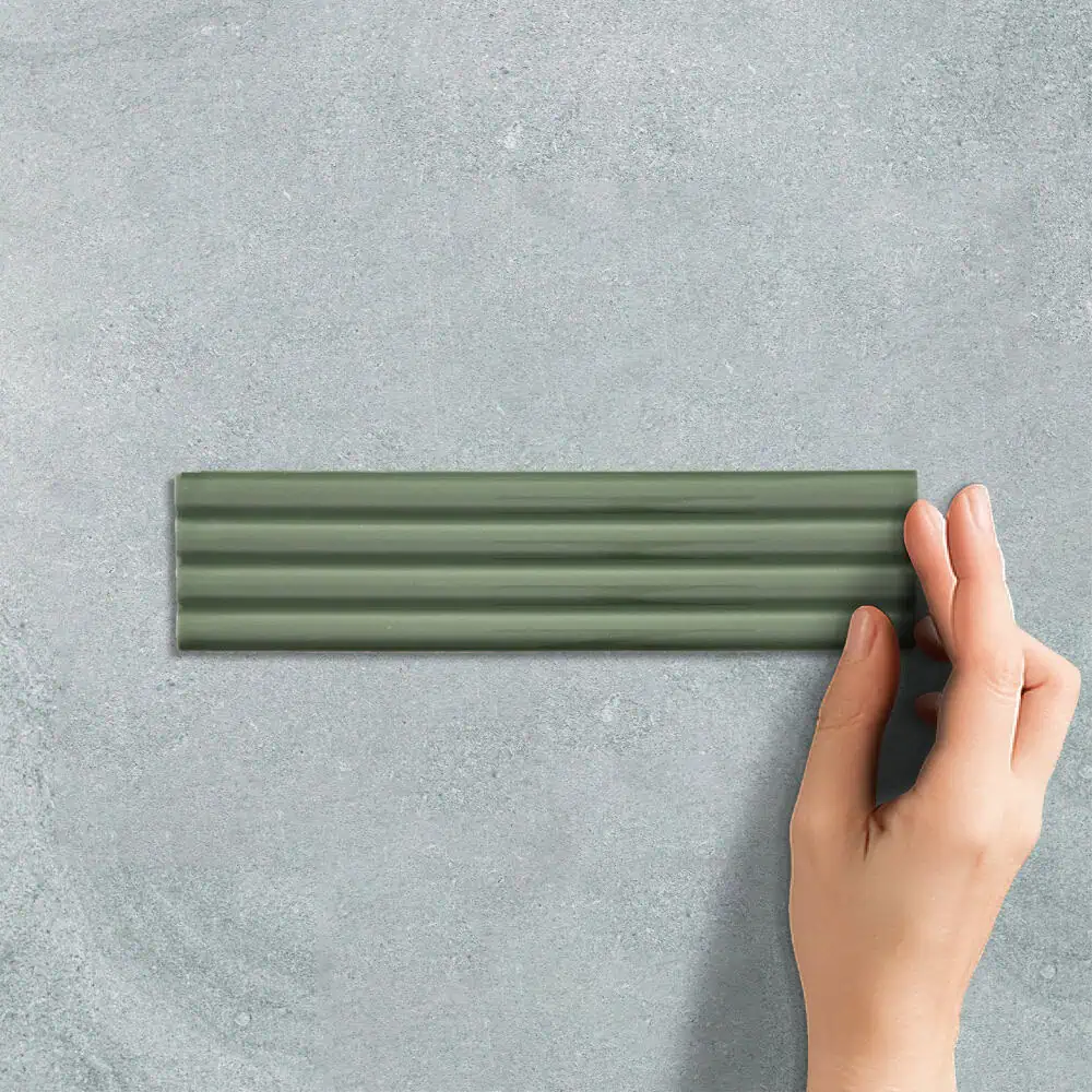 FLUTED BILBAO GREEN - SUBWAY TILE