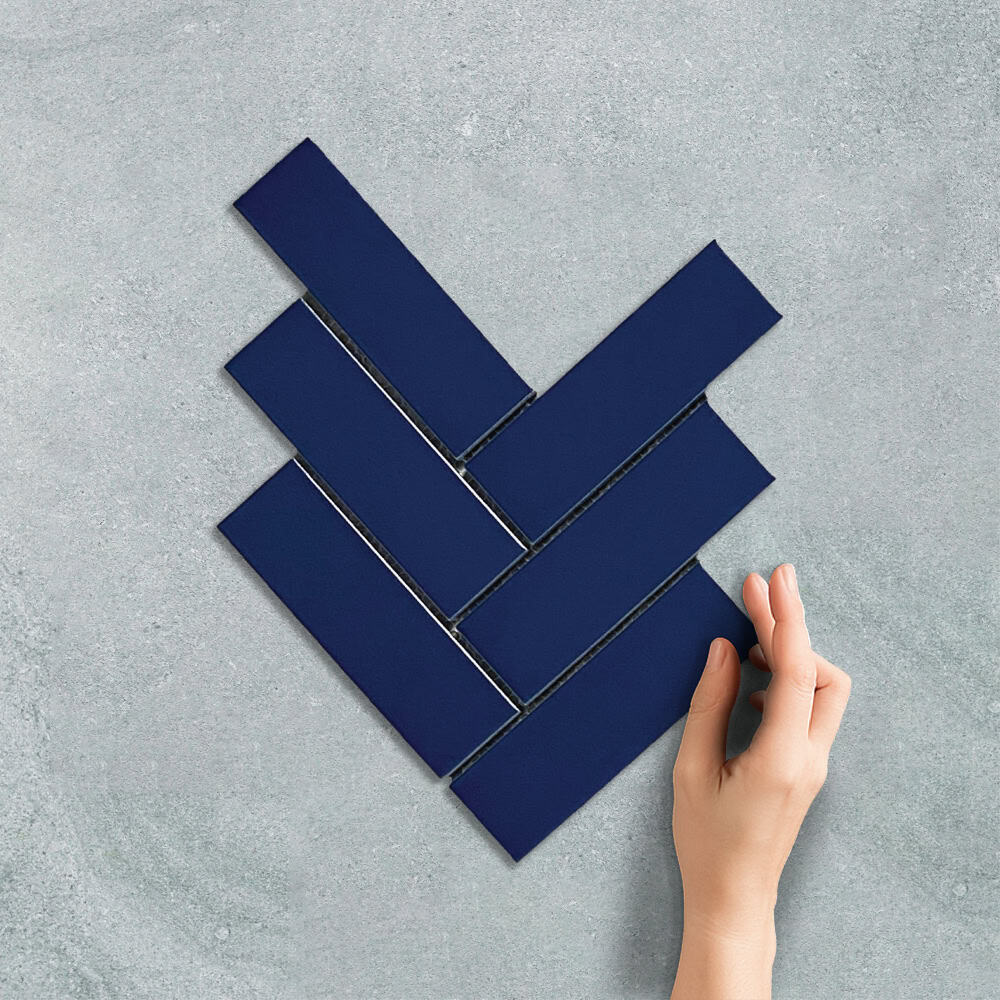 HERRINGBONE XXL DENIM BLUE - MOSAIC