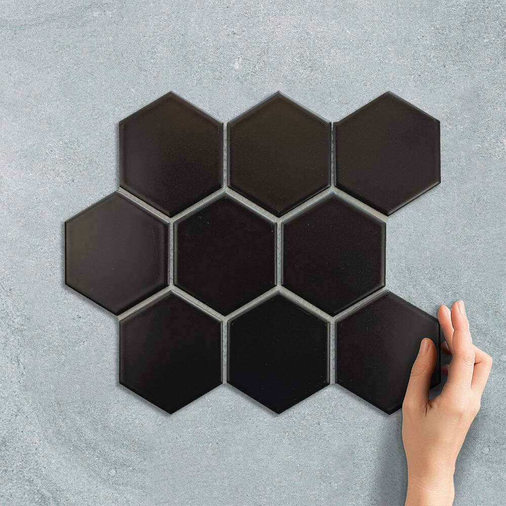 HEXAGON BLACK - MOSAIC