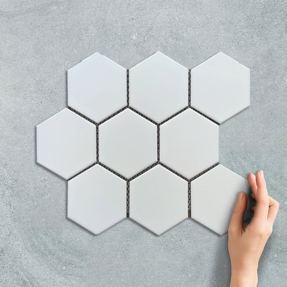 HEXAGON WHITE - MOSAIC