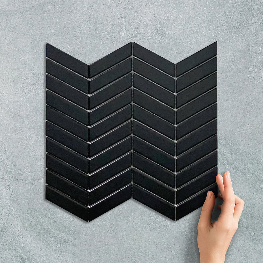 MINI CHEVRON BLACK - MOSAIC