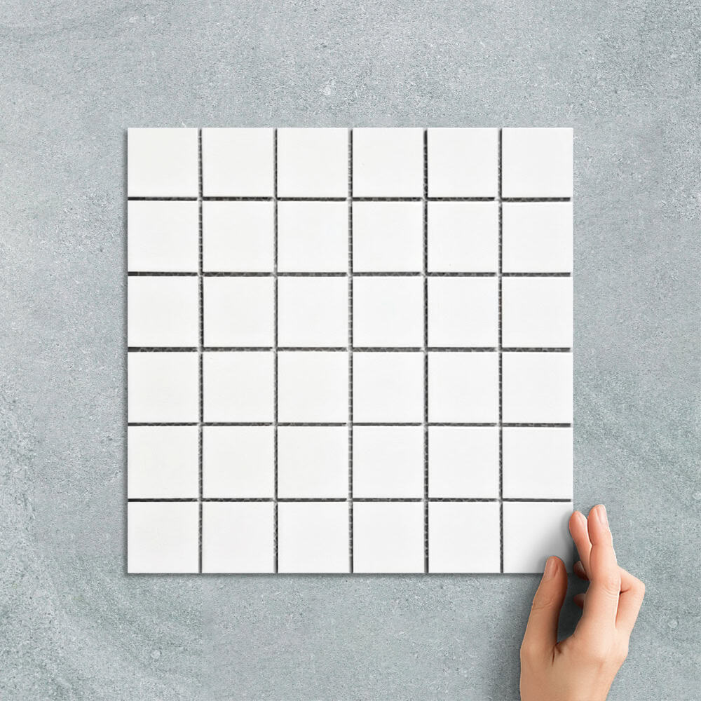 MINI SQUARE WHITE - MOSAIC