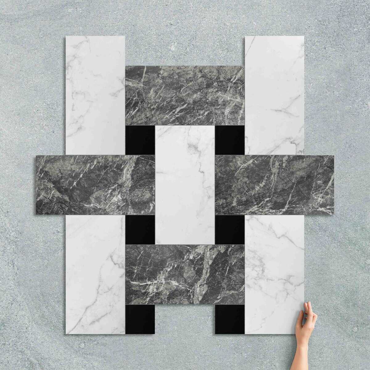 BASKETWEAVE PIETRA B&W (MATT)