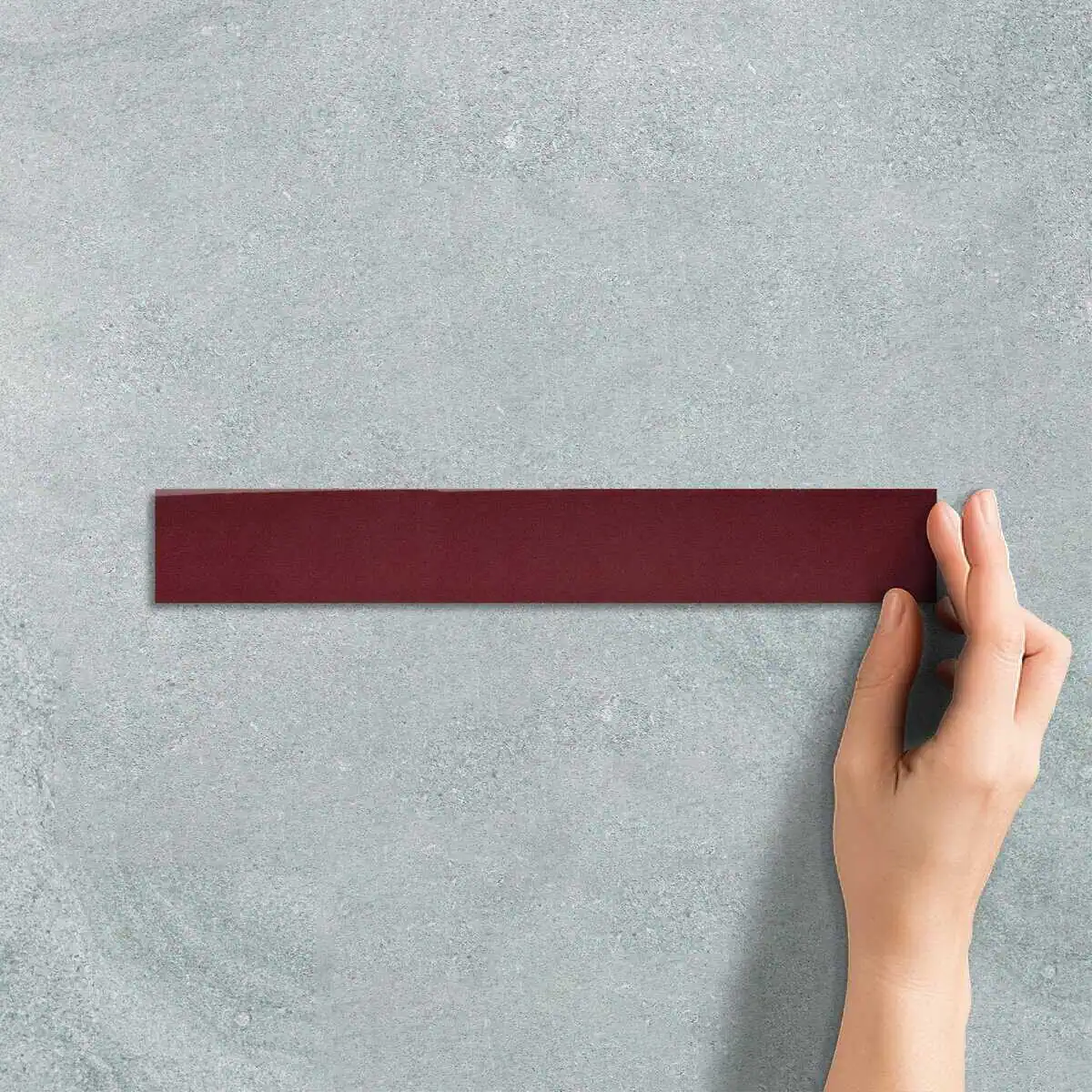 LONG BURGUNDY RED SUBWAY TILE - SUBWAY